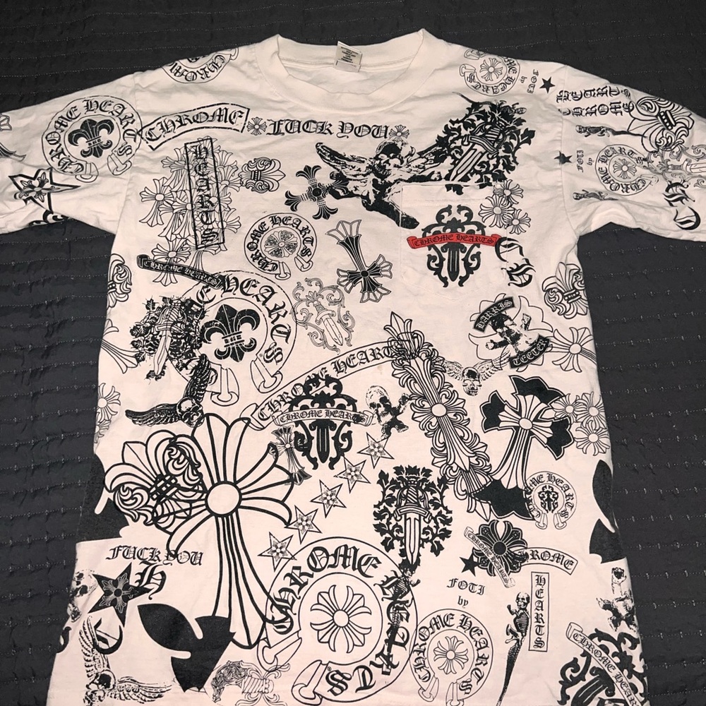 Chrome Hearts All Over Logo Tee